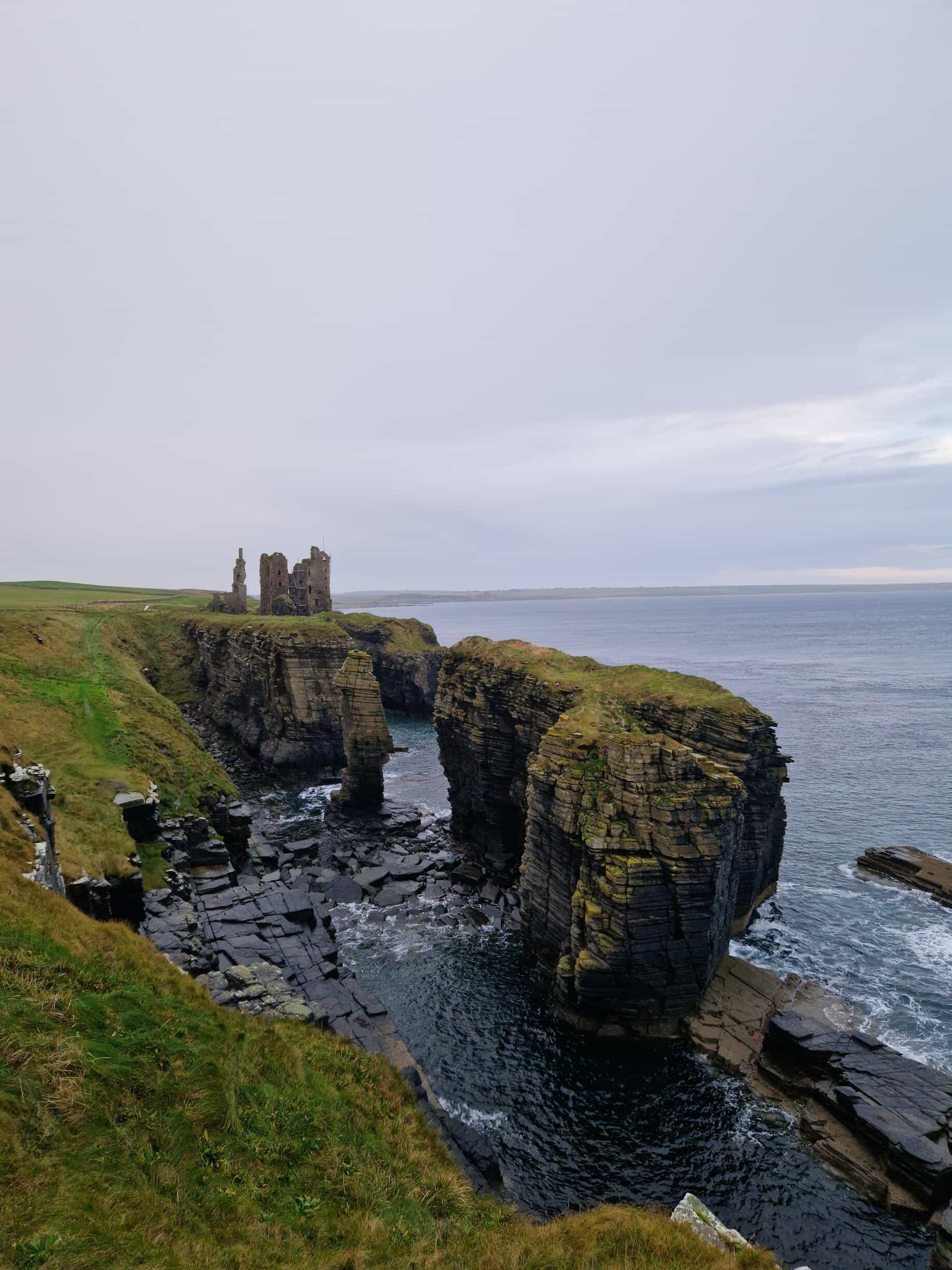Explorer in a wild landscape